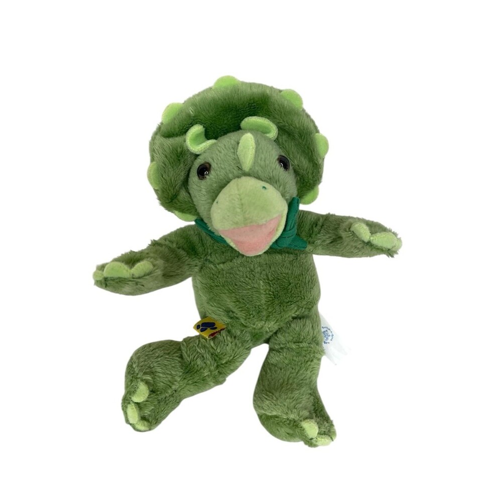 Build A Bear Plush Triceratops Dinosaur Mini 7 inch Kid Child Toy Stuffie Green